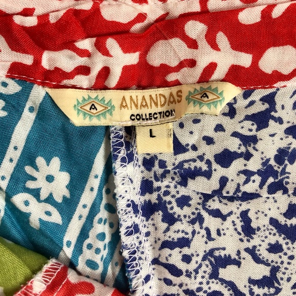 Ananda Design | Patchwork Flowy 100% Rayon Maxi Full Skirt Bohemian Festival - Picture 12 of 13